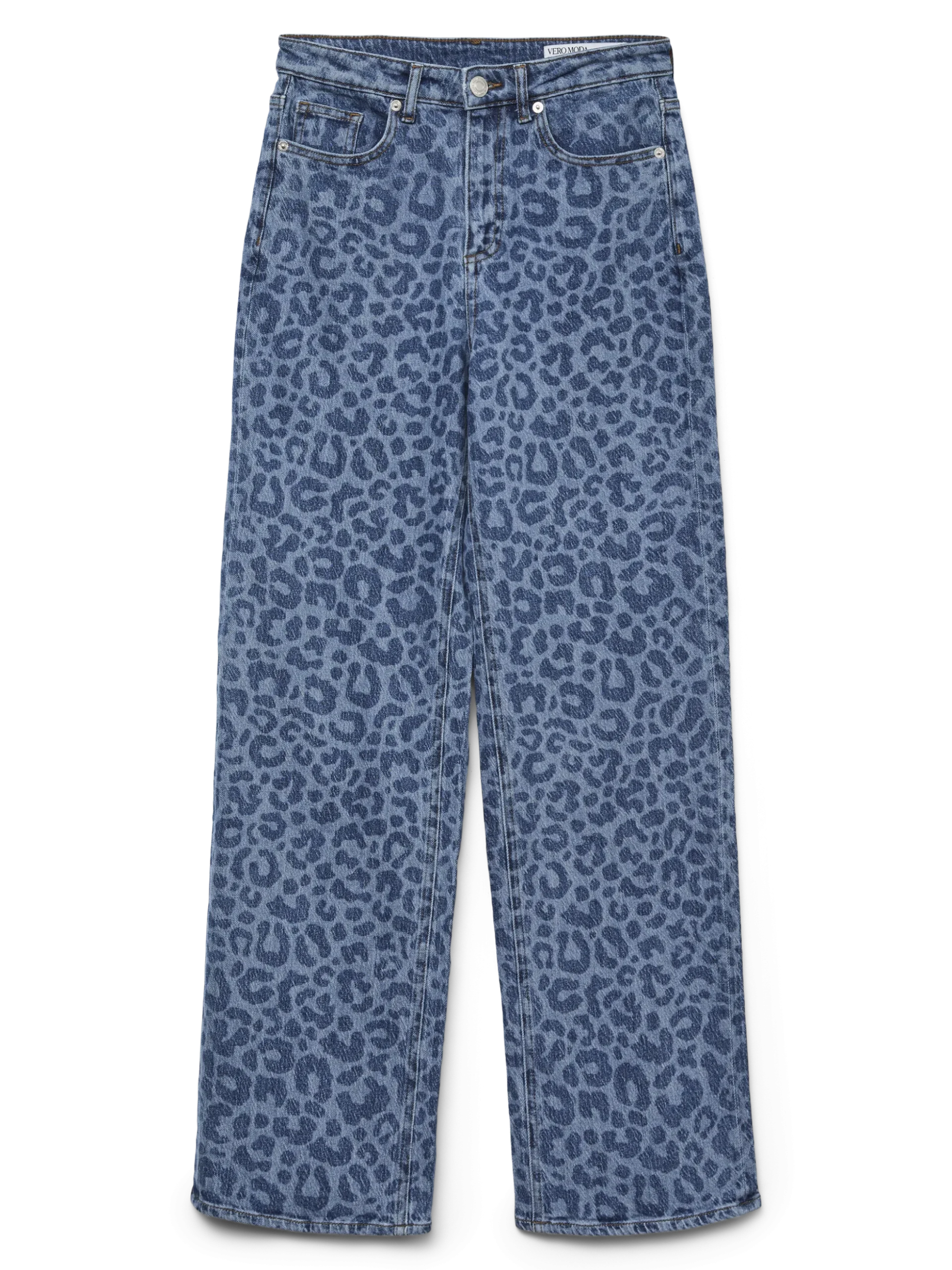 VMTESSA Hohe Taille Weite Passform - kurz geschnitten Jeans