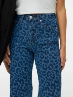 VMTESSA Hohe Taille Weite Passform - kurz geschnitten Jeans