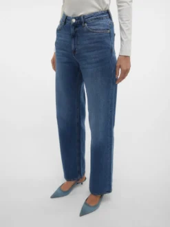 VMTESSA Hohe Taille Weiter Beinschnitt Jeans