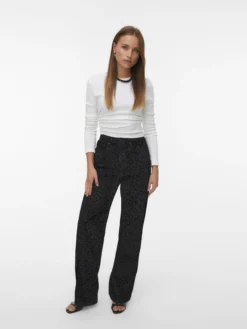 VMTESSA Hohe Taille Weiter Beinschnitt Jeans