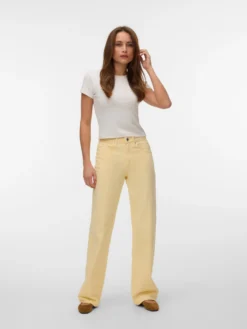 VMTESSA Hohe Taille Weiter Beinschnitt Jeans