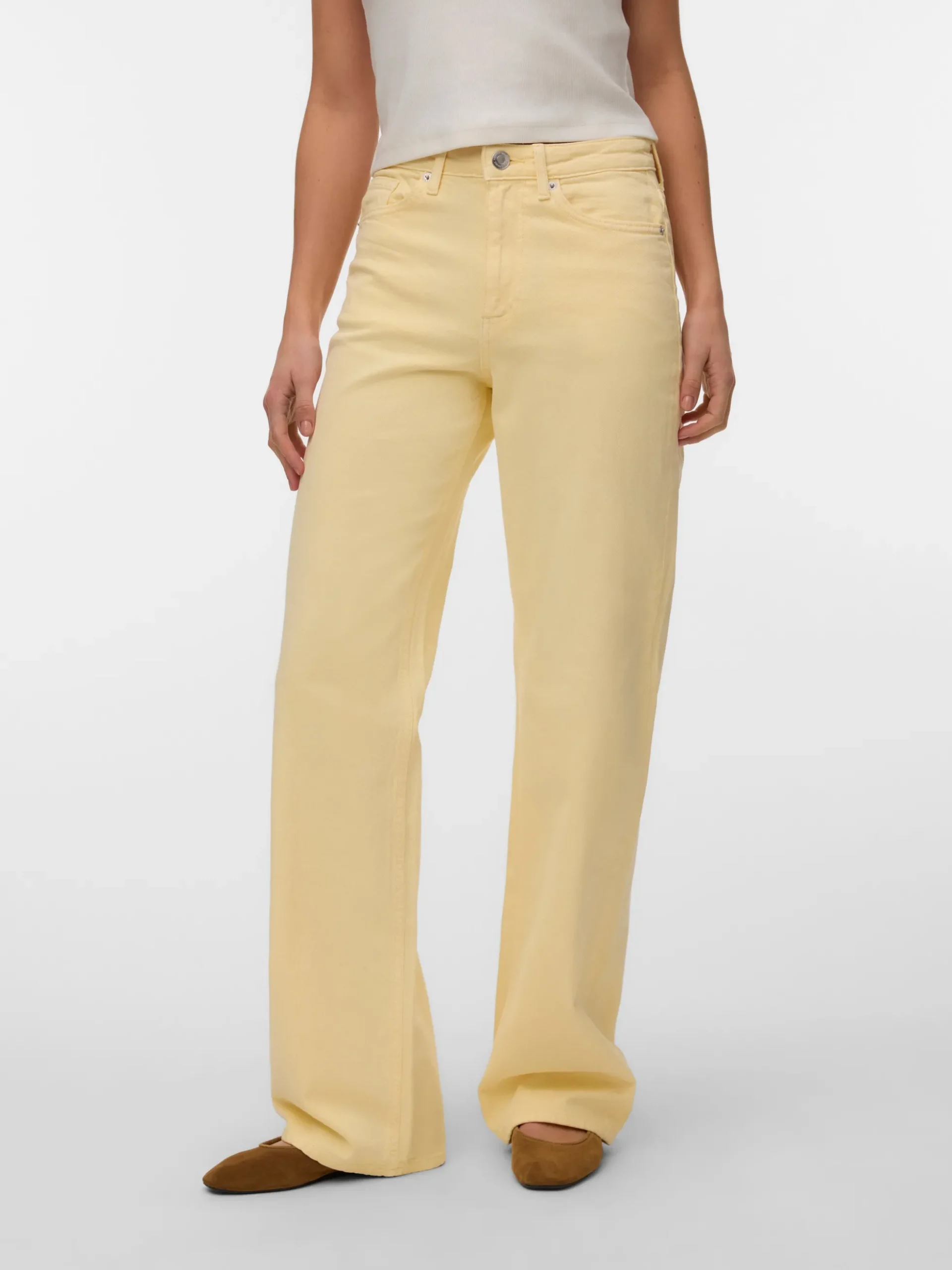 VMTESSA Hohe Taille Weiter Beinschnitt Jeans