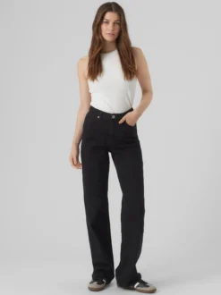 VMTESSA Hohe Taille Weiter Beinschnitt Jeans