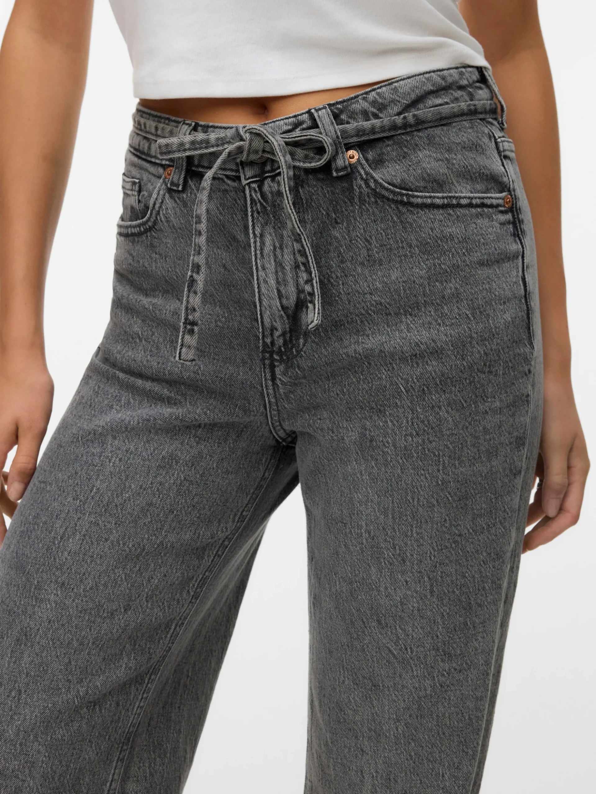 VMTESSA Hohe Taille Weiter Beinschnitt Jeans