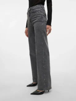 VMTESSA Hohe Taille Weiter Beinschnitt Jeans