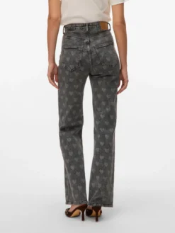 VMTESSA Hohe Taille Weiter Beinschnitt Jeans