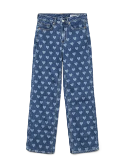 VMTESSA Hohe Taille Weiter Beinschnitt Jeans