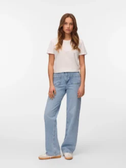 VMTESSA Hohe Taille Weiter Beinschnitt Jeans