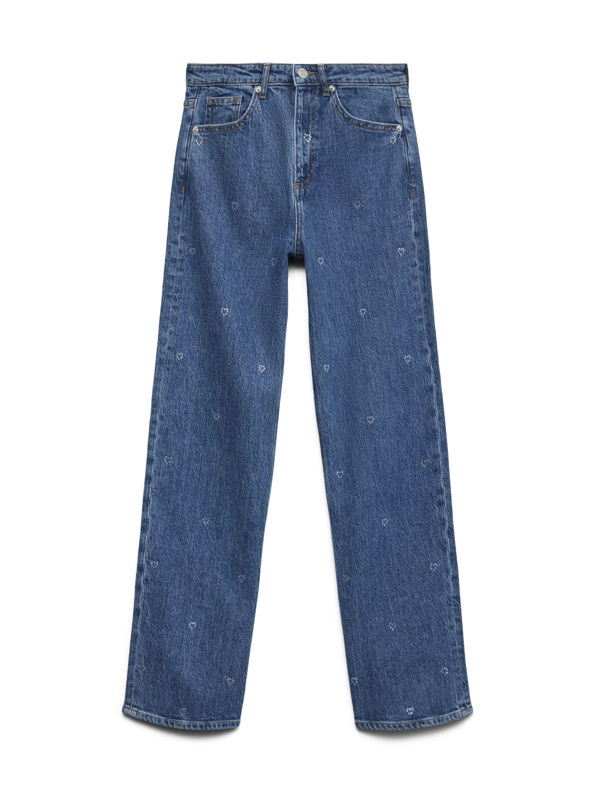 VMTESSA Hohe Taille Weiter Beinschnitt Jeans