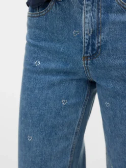 VMTESSA Hohe Taille Weiter Beinschnitt Jeans