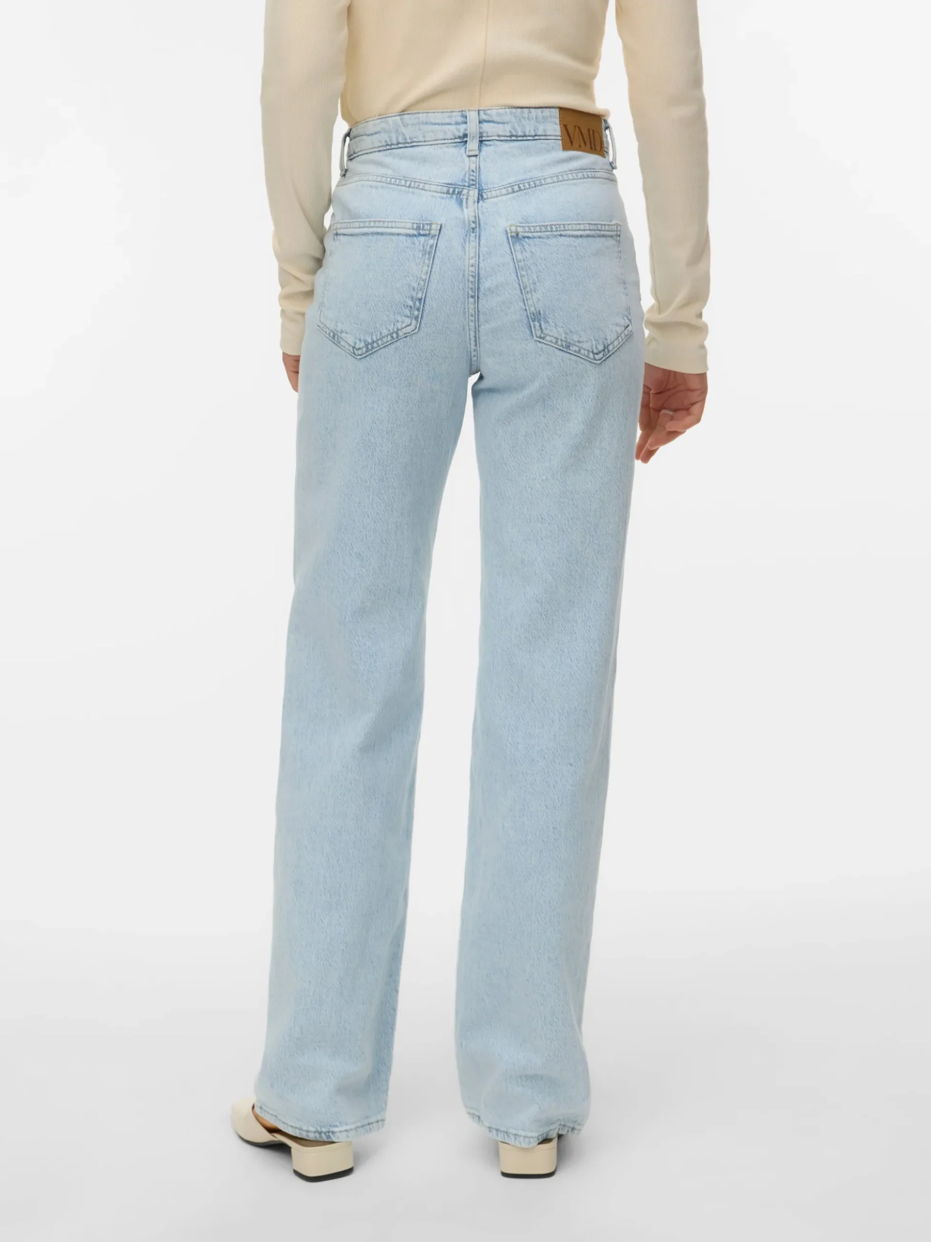 VMTESSA Hohe Taille Weiter Beinschnitt Jeans