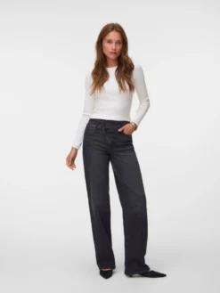 VMTESSA Hohe Taille Weiter Beinschnitt Jeans