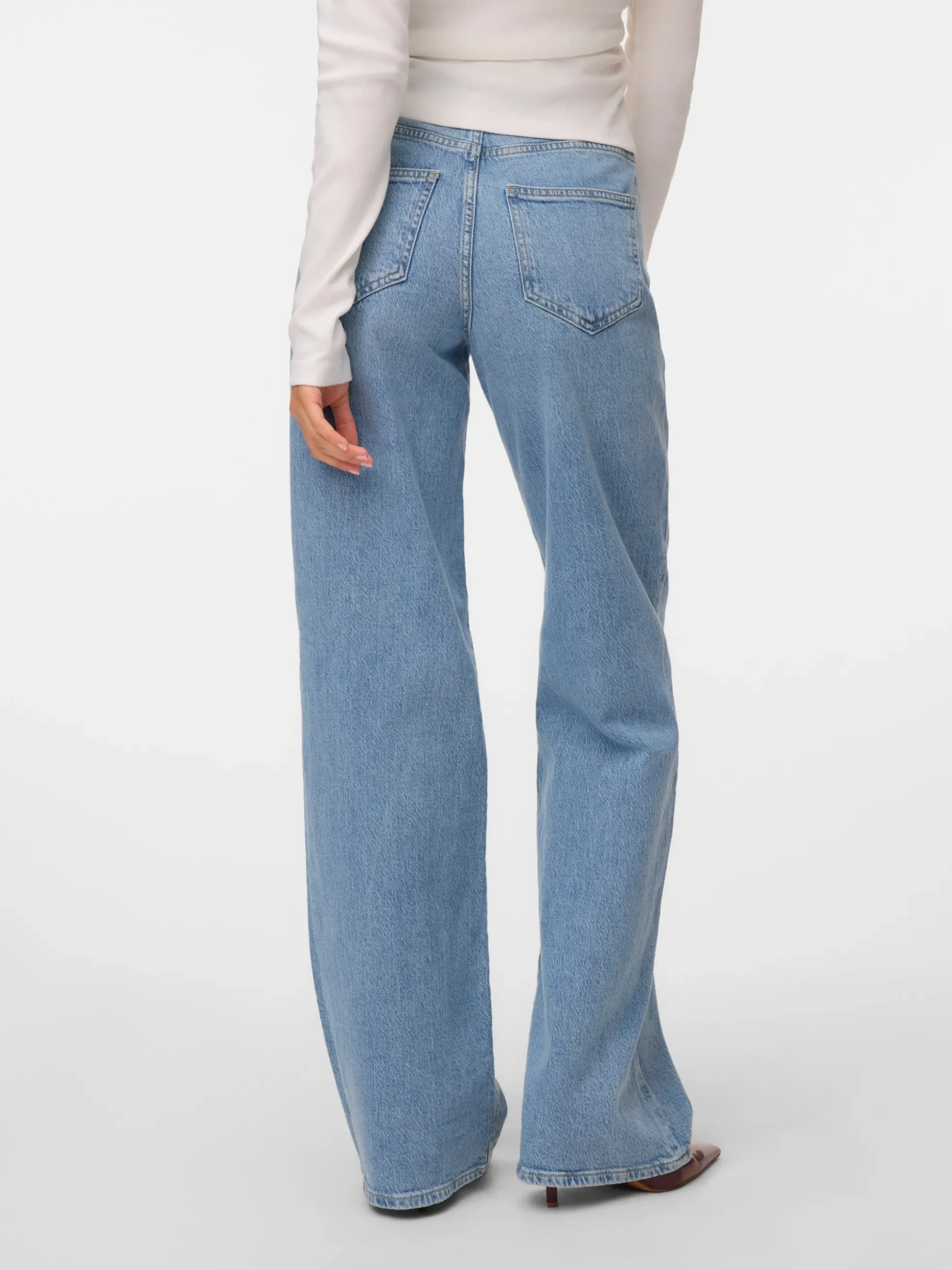 VMTESSA Hohe Taille Weiter Beinschnitt Jeans