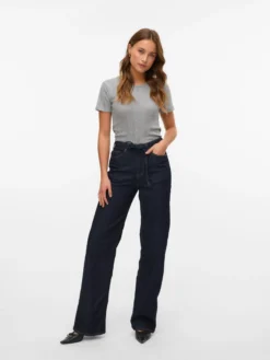 VMTESSA Hohe Taille Weiter Beinschnitt Jeans