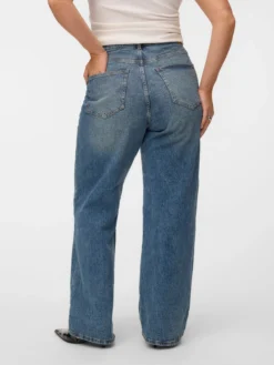 VMTESSA Hohe Taille Weiter Beinschnitt Jeans