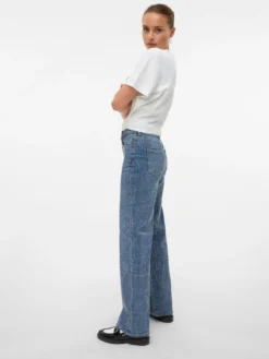 VMTESSA Hohe Taille Weiter Beinschnitt Jeans