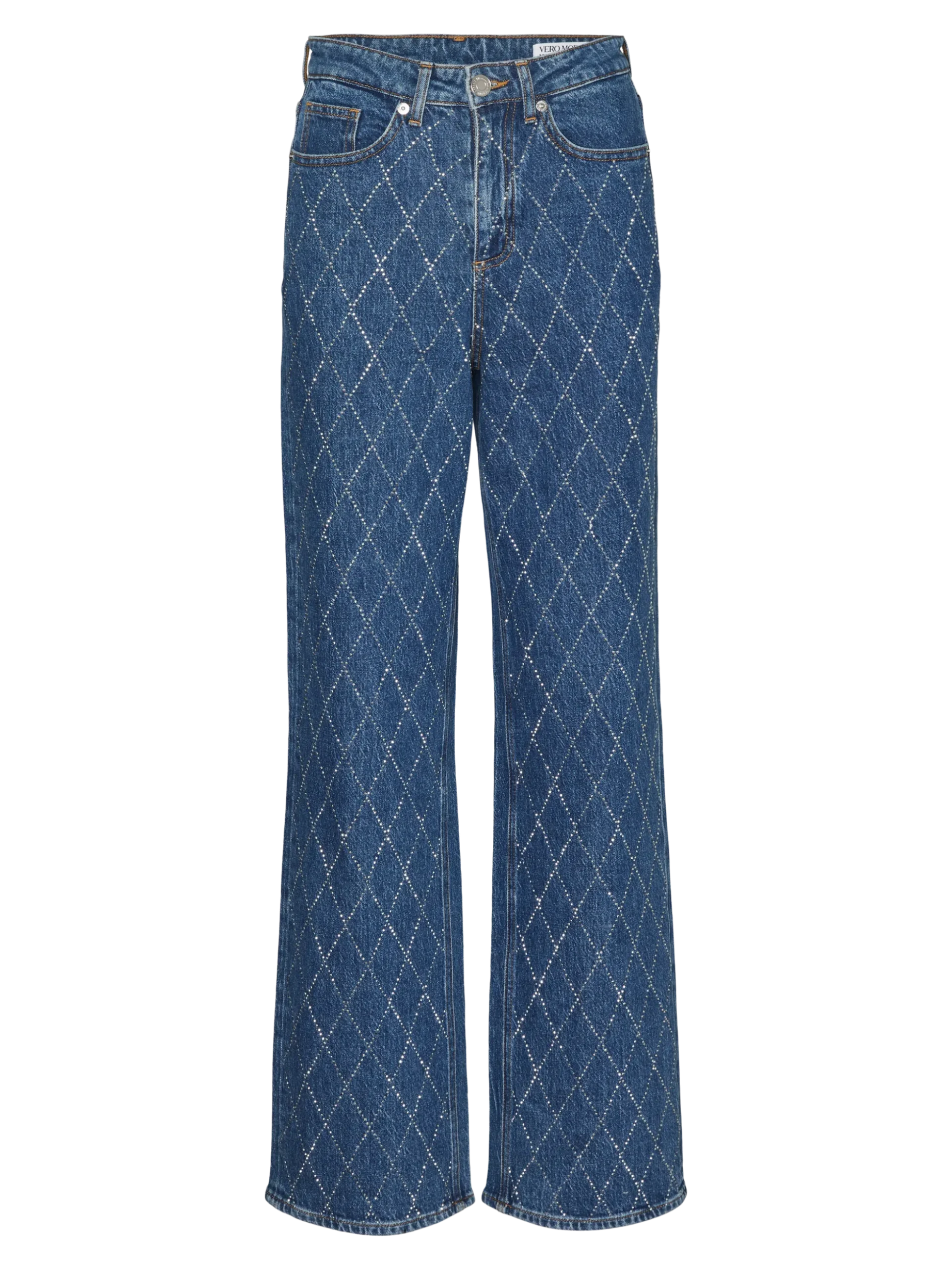 VMTESSA Hohe Taille Weit geschnitten Jeans