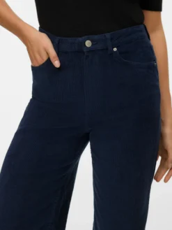 VMTESSA Hohe Taille Weit geschnitten CordJeans