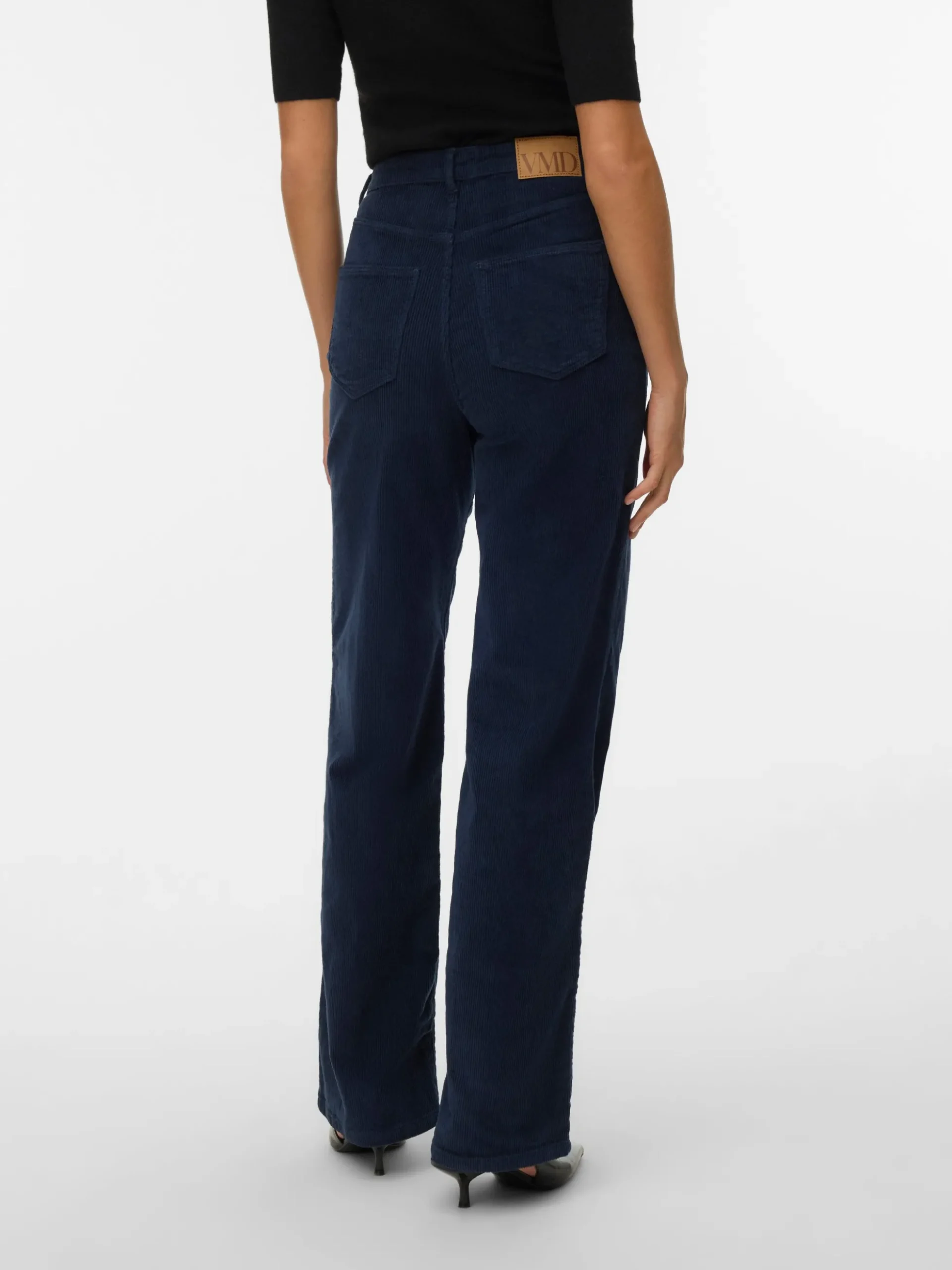 VMTESSA Hohe Taille Weit geschnitten CordJeans