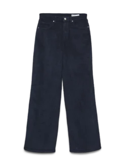 VMTESSA Hohe Taille Weit geschnitten CordJeans