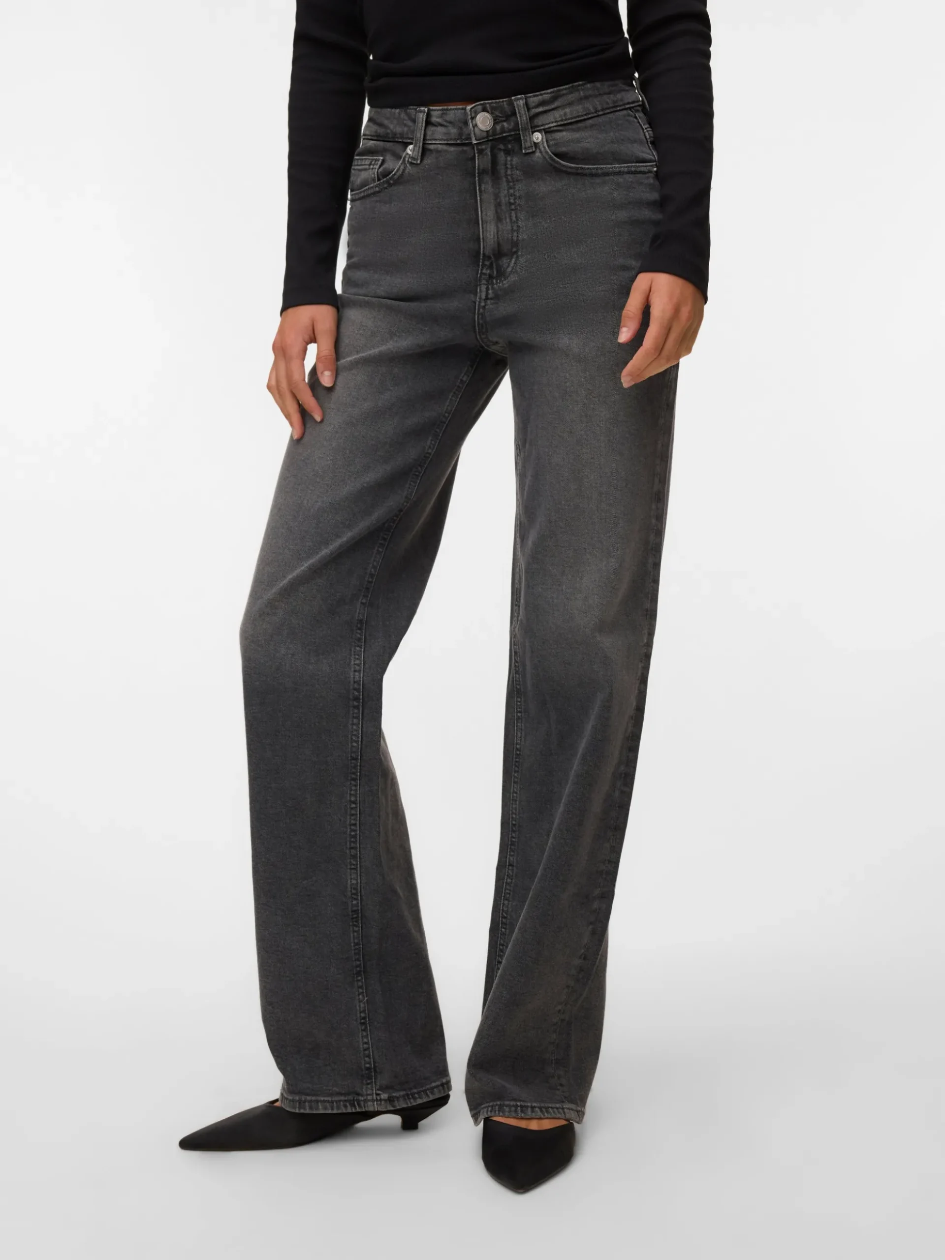 VMTESSA-STRETCH Hohe Taille Weiter Beinschnitt Jeans