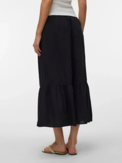 VMTRINE Mittlere Taille Langer Rock