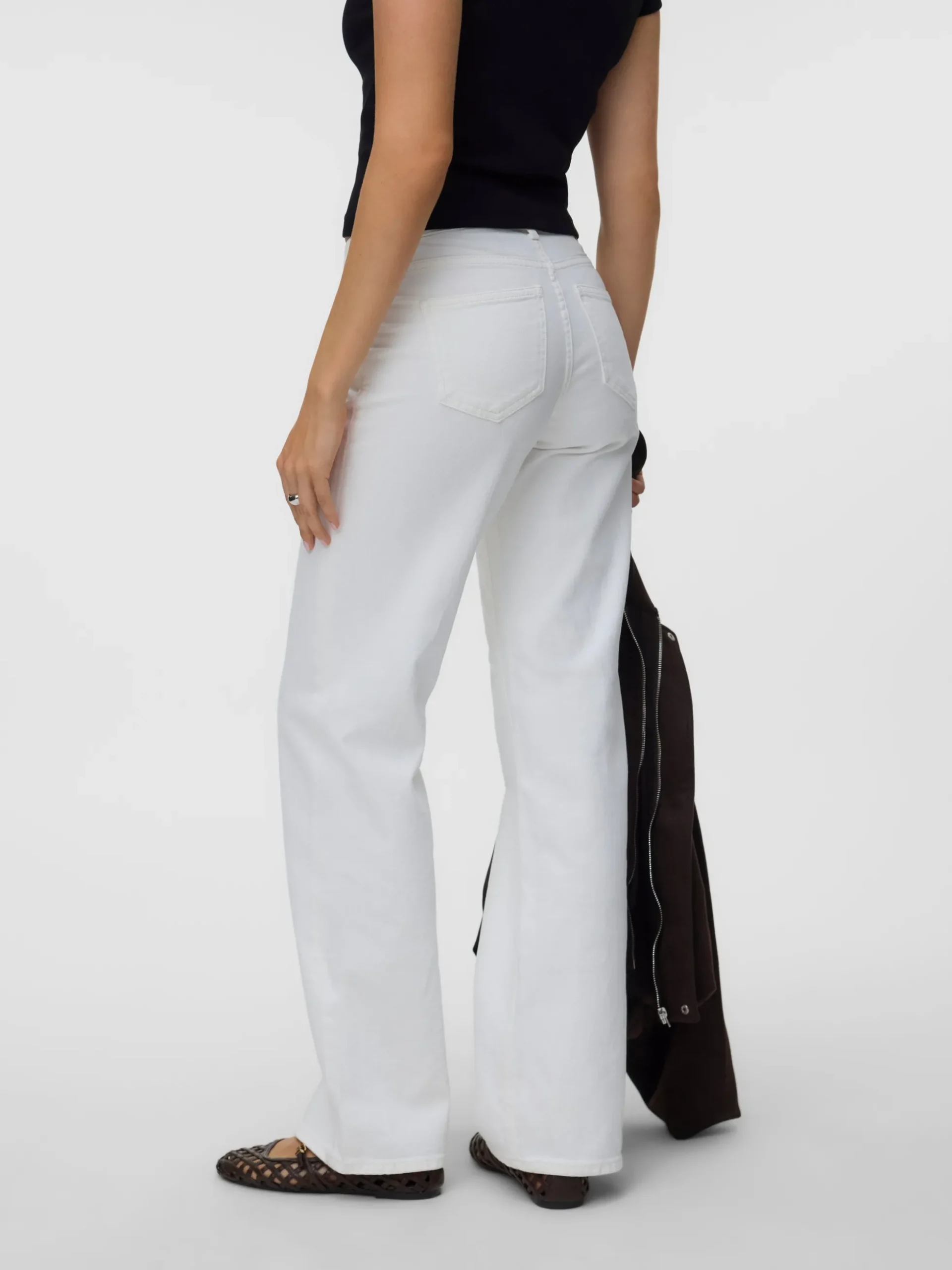VMVANESSA Niedrige Taille Weiter Beinschnitt Jeans