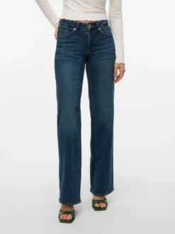VMVANESSA Niedrige Taille Weiter Beinschnitt Jeans