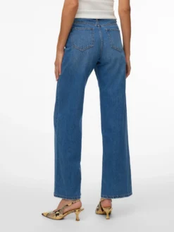 VMVEGA Hohe Taille Weiter Beinschnitt Jeans