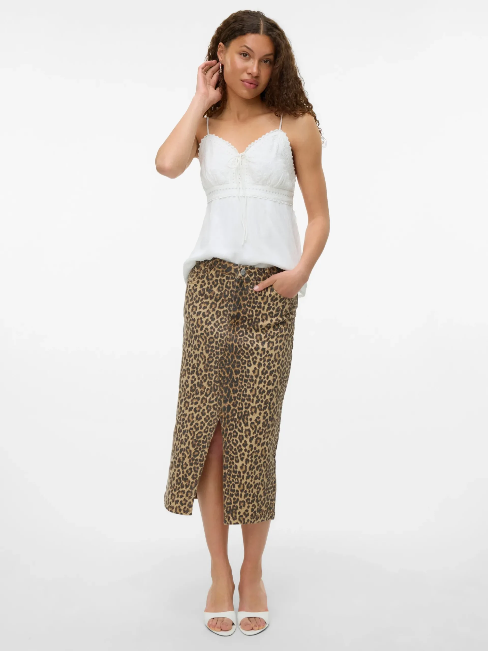 VMVERI Hohe Taille Langer Rock