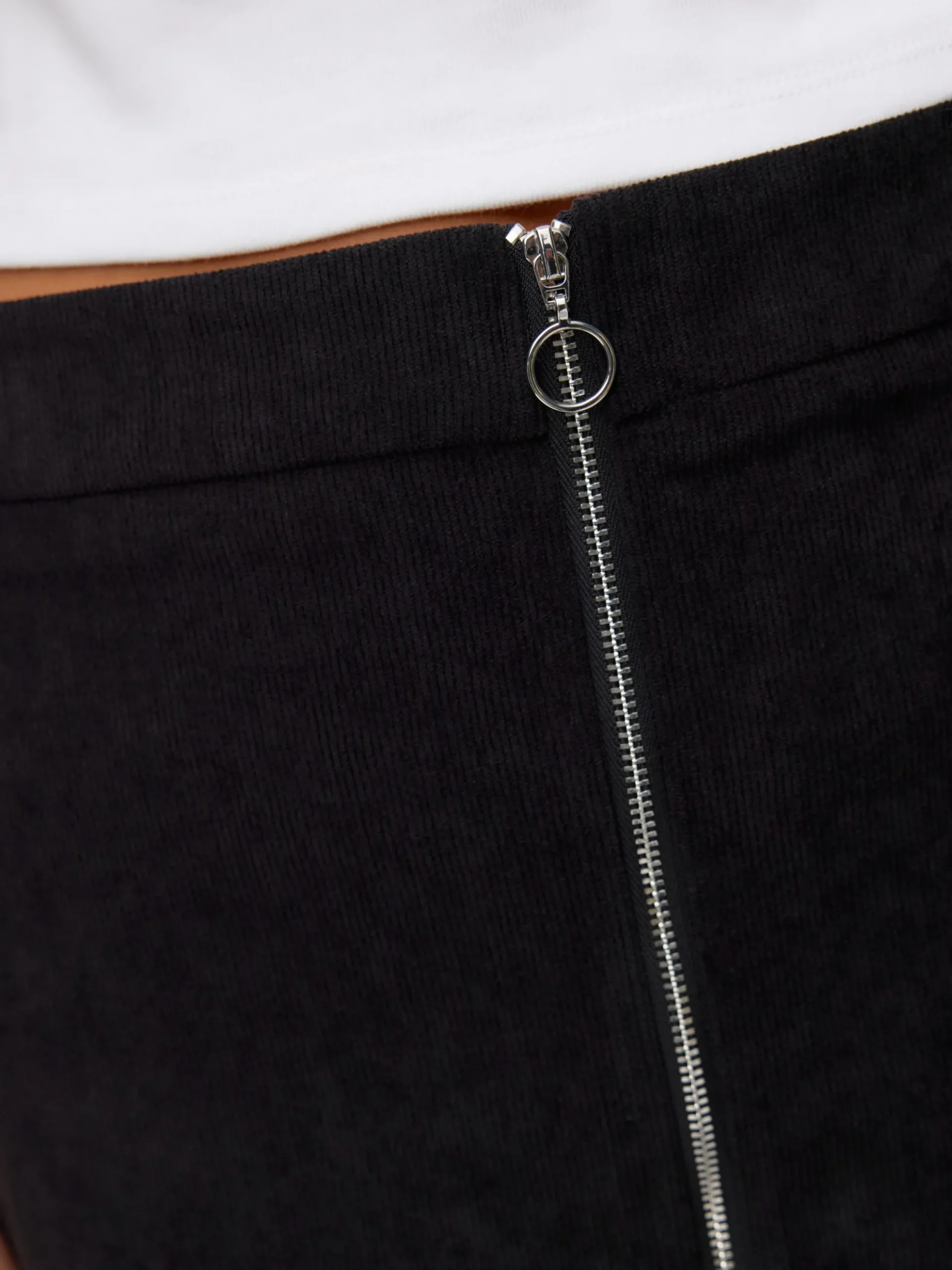 VMVIENNA Hohe Taille Cord Midirock