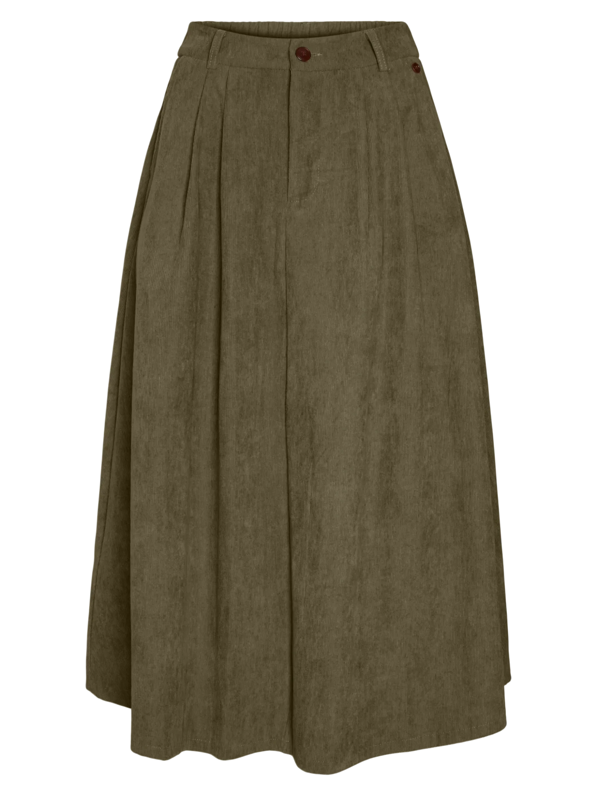 VMVIENNA Hohe Taille Cord Samtrock