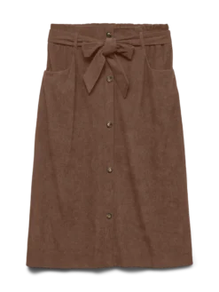 VMVILJA Hohe Taille Cord Midirock