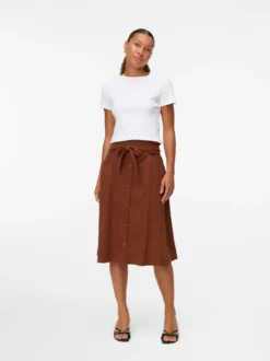 VMVILJA Hohe Taille Cord Midirock