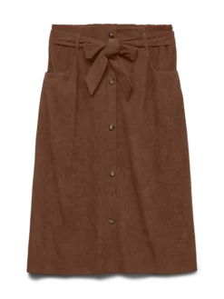 VMVILJA Hohe Taille Cord Midirock