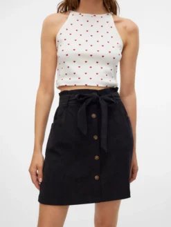 VMVILJA Hohe Taille Kurzer Cord Rock