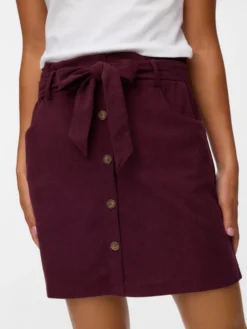 VMVILJA Hohe Taille Kurzer Cord Rock
