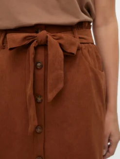 VMVILJA Hohe Taille Kurzer Cord Rock