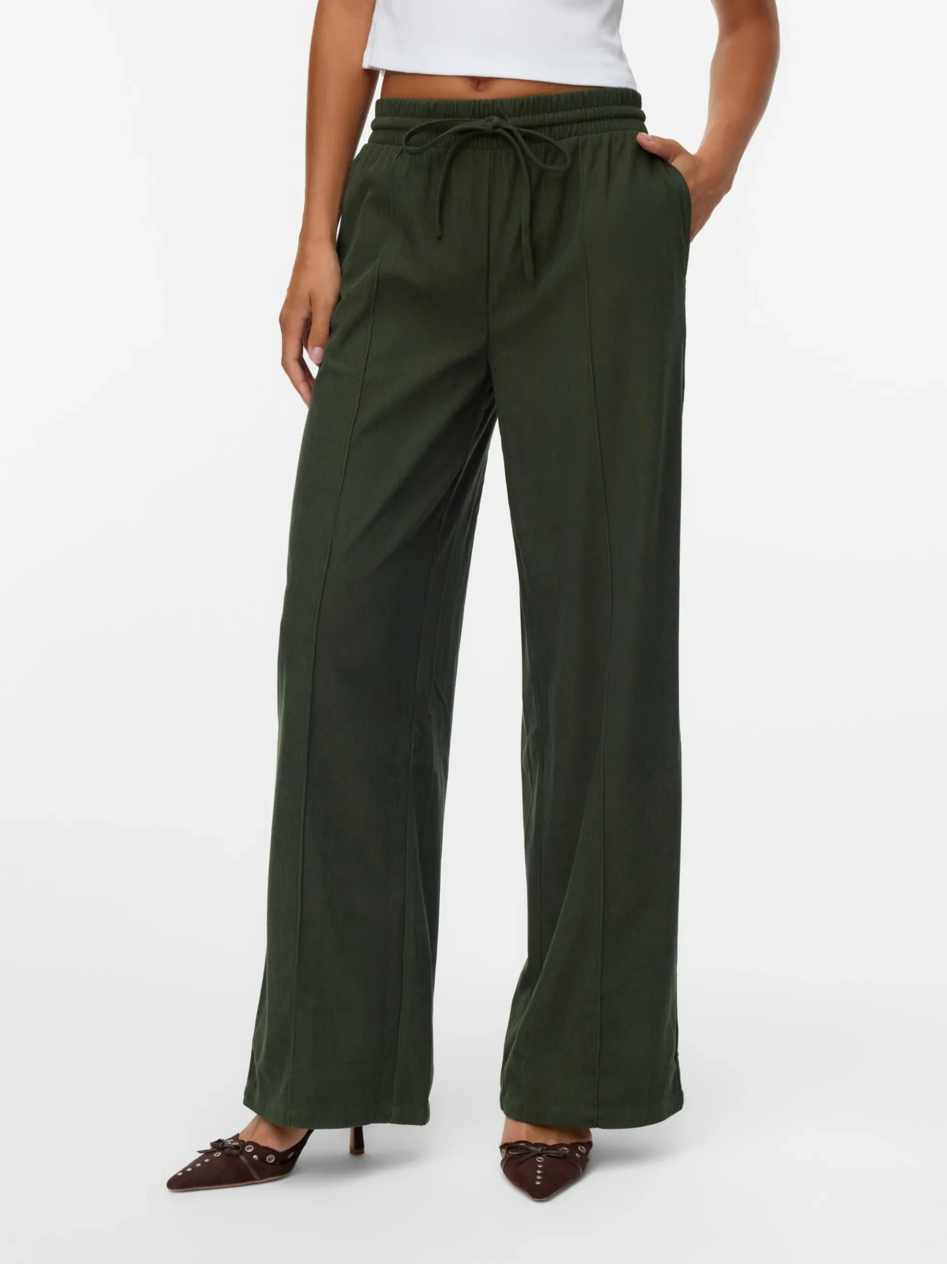 VMVILJA Hohe Taille SamtHose
