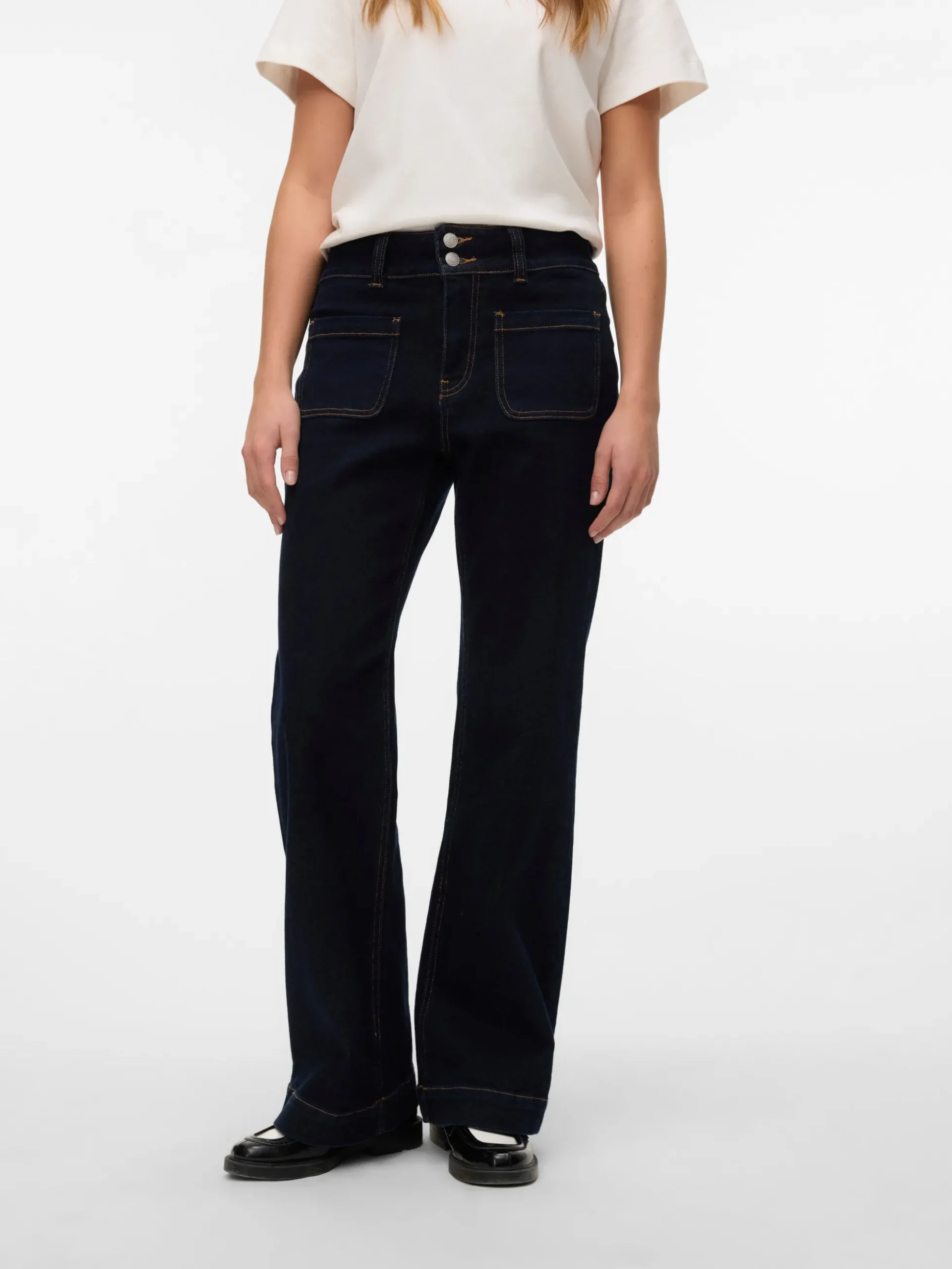 VMVIVIANNE Hohe Taille Ausgestellt Jeans