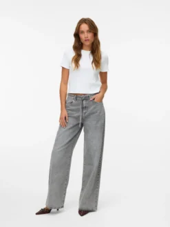 VMWIEN Mid Rise Weiter Beinschnitt Jeans
