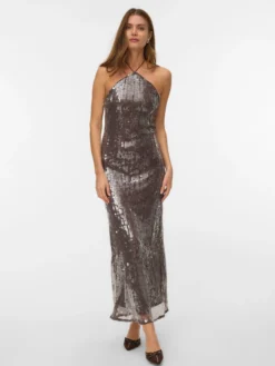 VMZENIA Langes Kleid